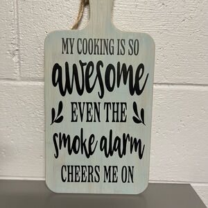 Decorative Cutting Board with Humorous Quote